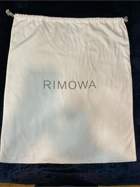 RIMOWA White Drawstring Dust Bag with Logo Size 32X27.5